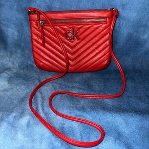 Red Calvin Klein crossbody